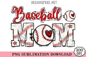 Baseball Mom PNG Free Designs ART, Mother's Day Love