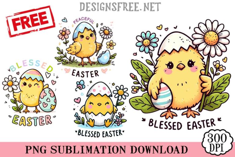 Blessed Easter PNG Designs Free