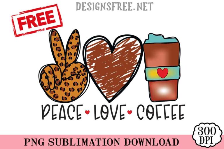 Peace-Love-Coffee-PNG-Free-Design