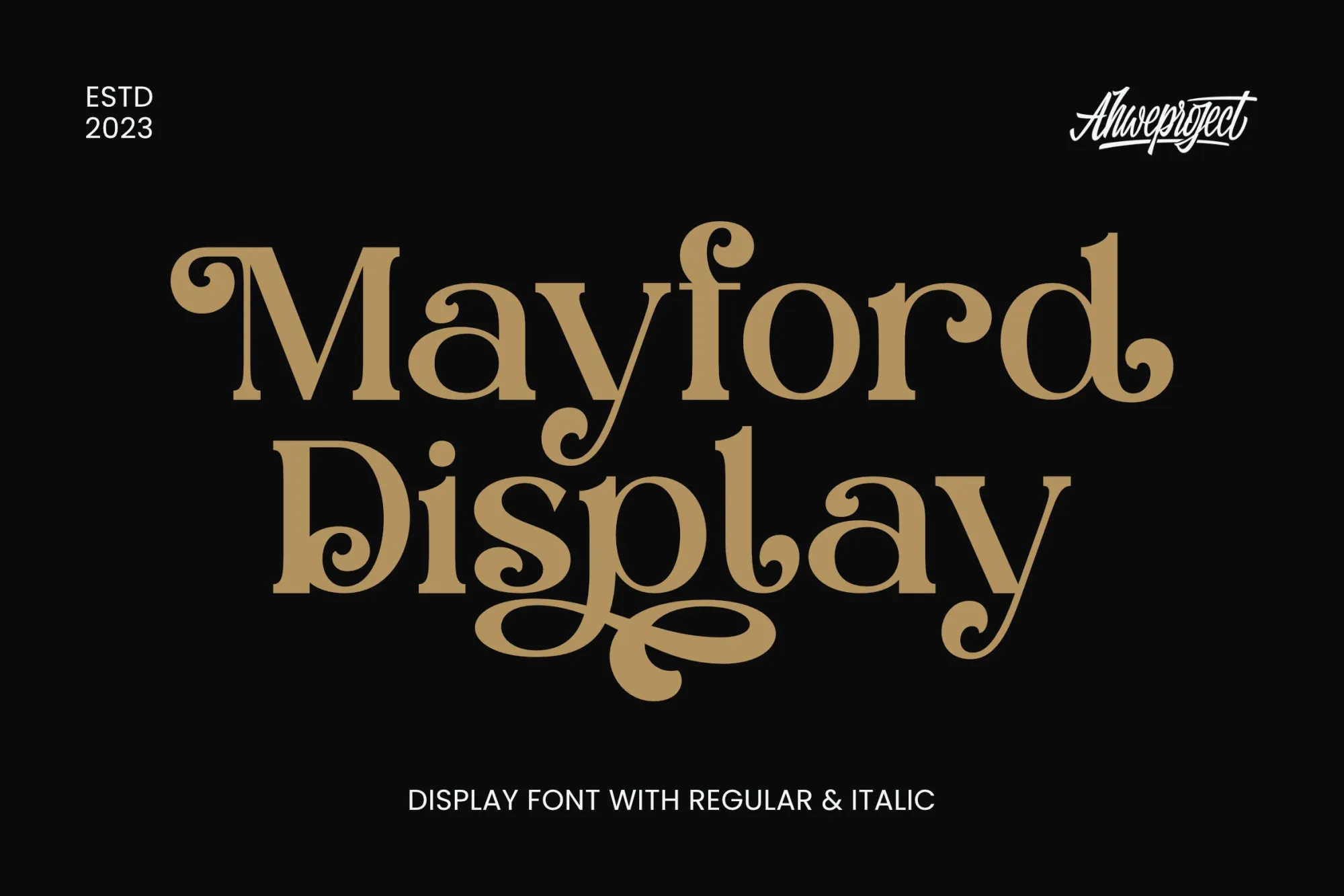 Mayford Display Font - My blog