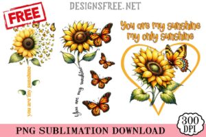 Free Retro You Are My Sunshine PNG