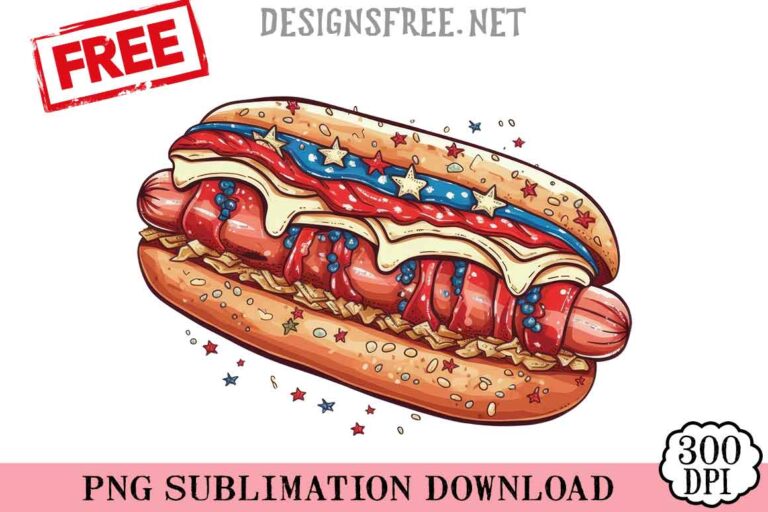 4th-Of-July-Hotdog-svg-png-free