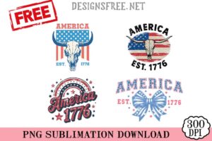 America-Est-1776-svg-png-free