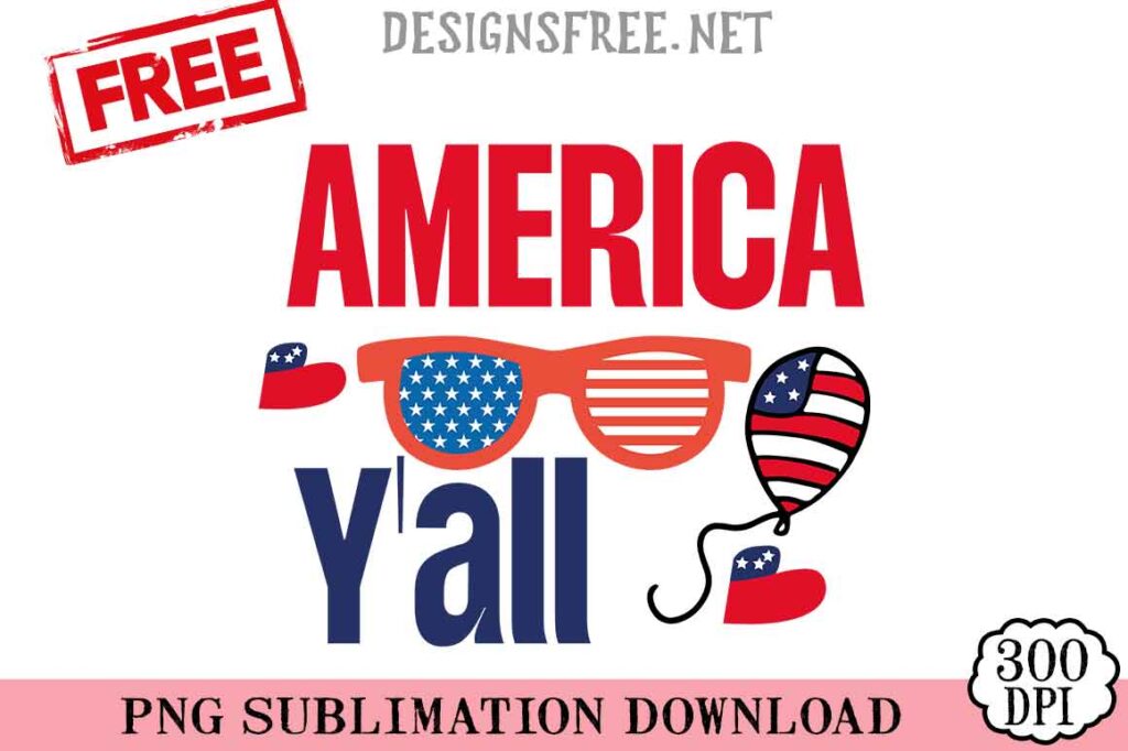America-Y'all-svg-png-free
