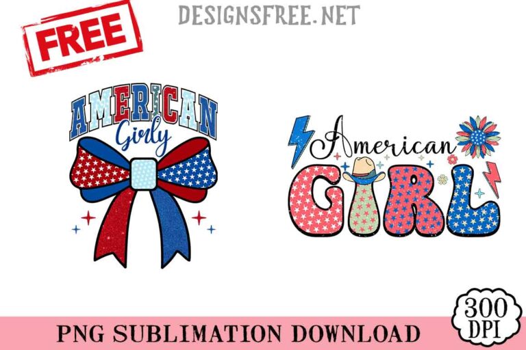 American-Girl-svg-png-free