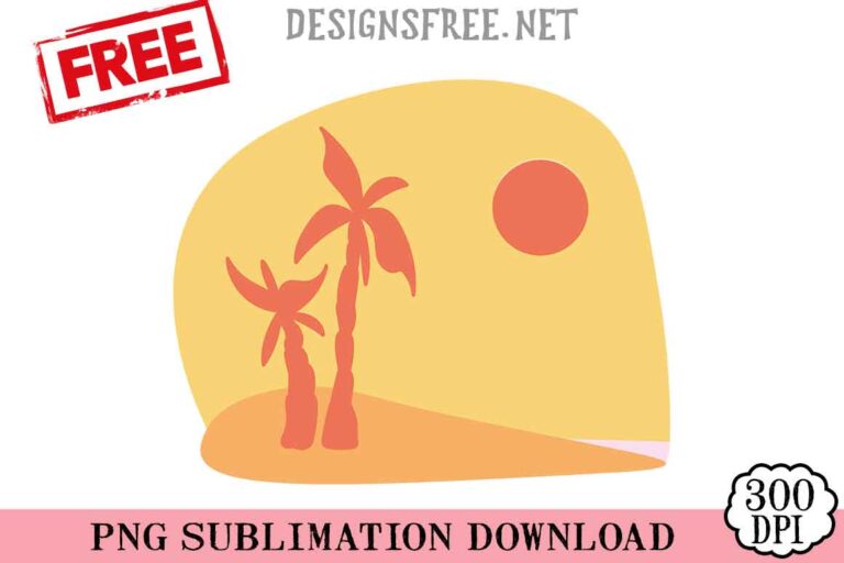 Beach-With-Palmtrees-svg-png-free