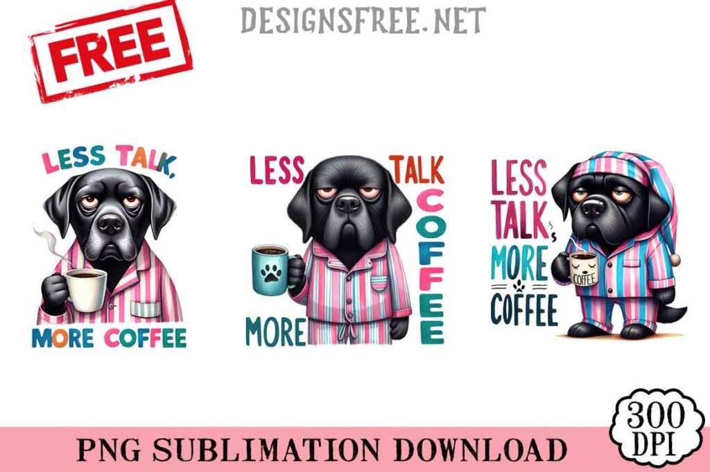 Black-Labrador-Retriever-Less-Talk-svg-png-free