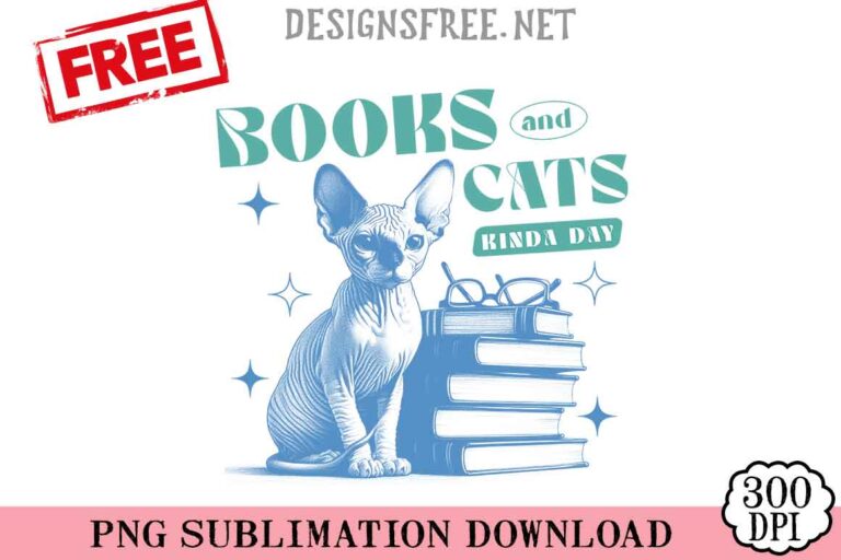 Books-And-Cats-Kinda-Day-svg-png-free