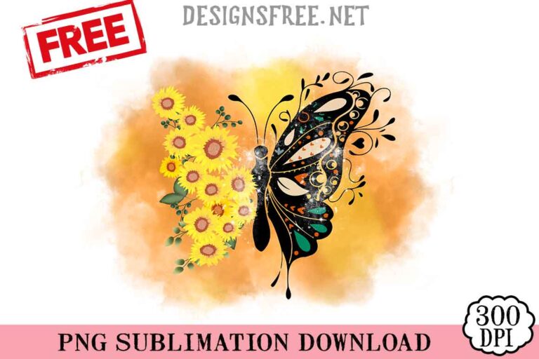 Butterfly-Sunflower-svg-png-free