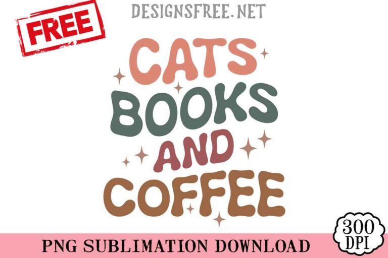 Cats-Books-And-Coffee-svg-png-free