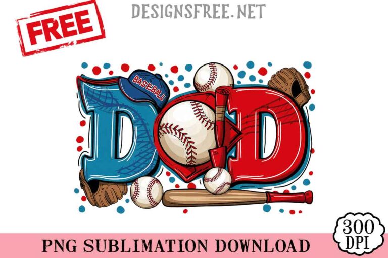DAD-Baseball-svg-png-free