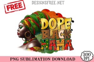 Dope-Black-Mama-svg-png-free