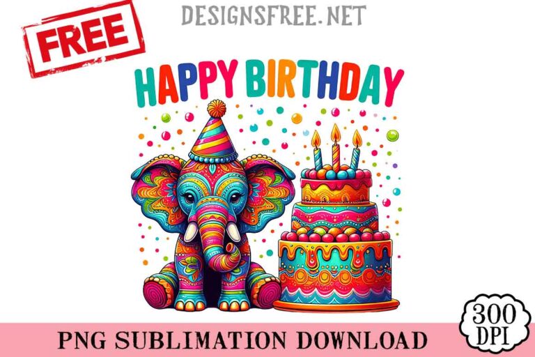 Elephants-Happy-Birthday-svg-png-free