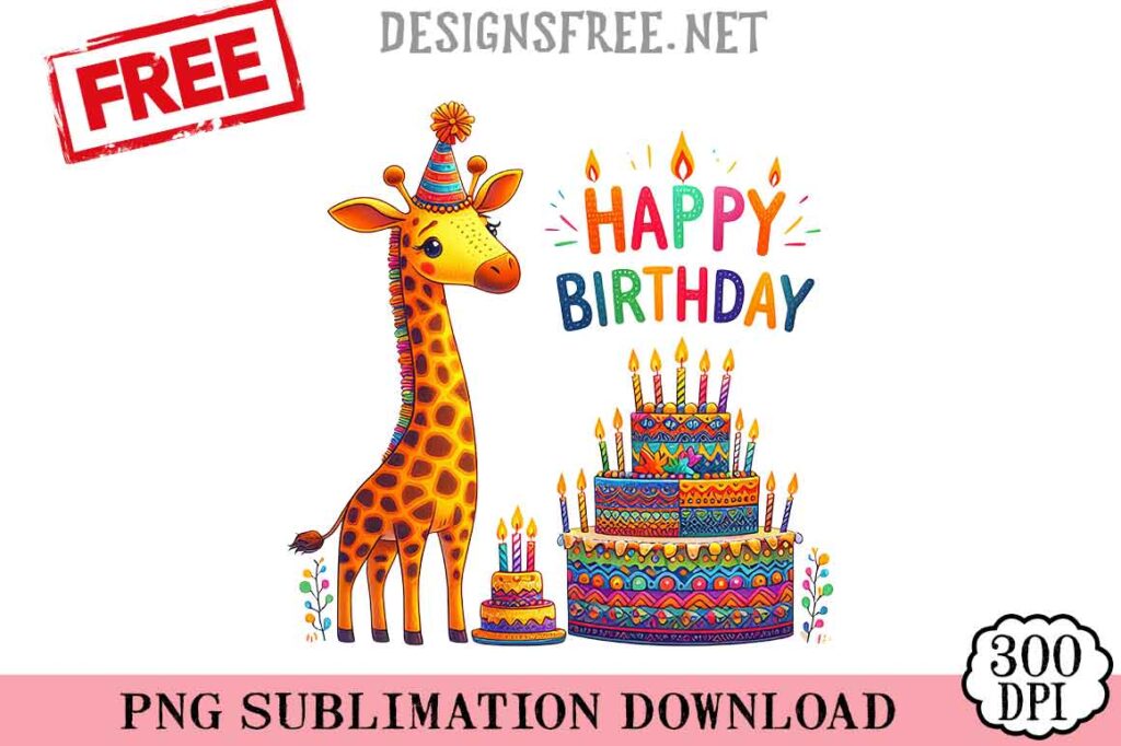 Giraffe-Happy-Birthday-svg-png-free
