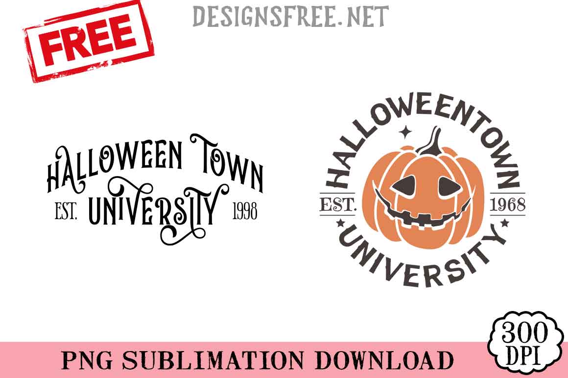 Halloween University SVG PNG Free Cricut