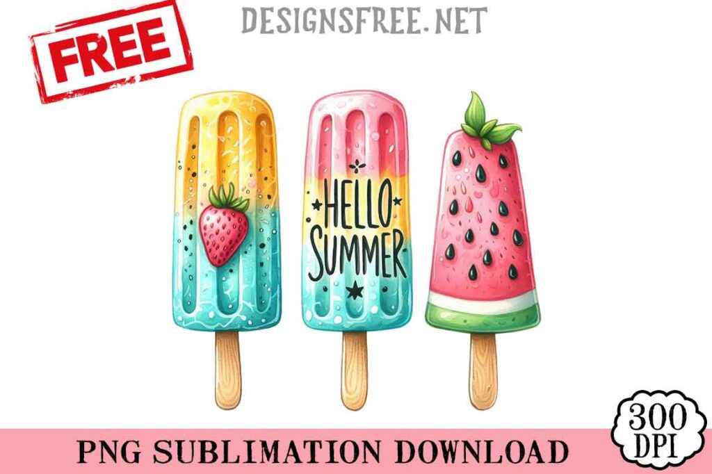 Hello-Summer-Ice-Cream-2-svg-png-free