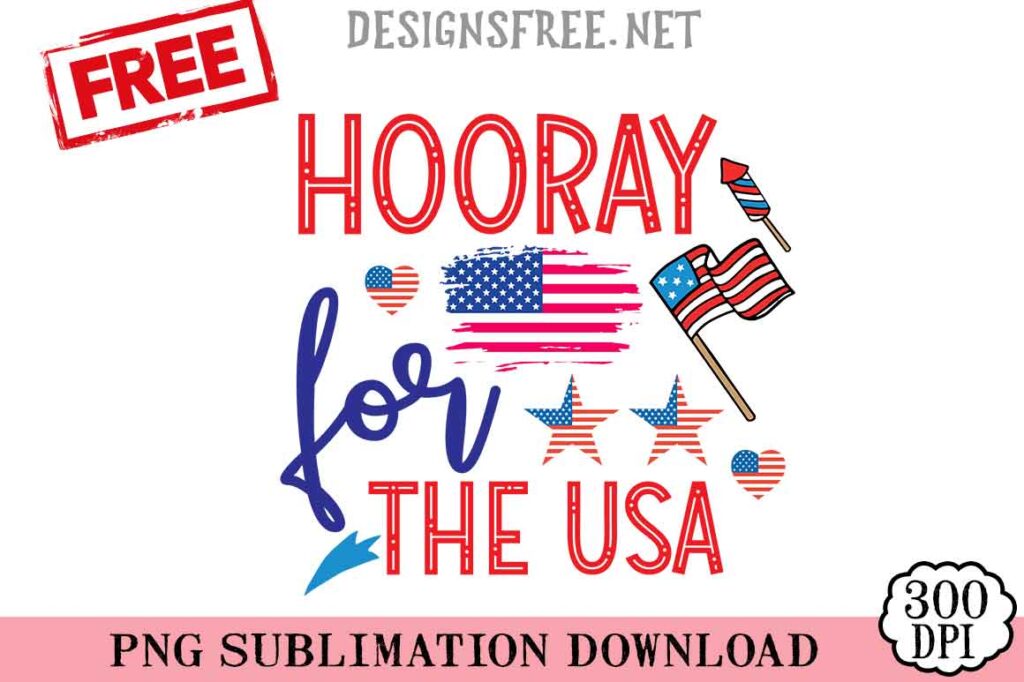 Hooray-For-The-Usa-svg-png-free