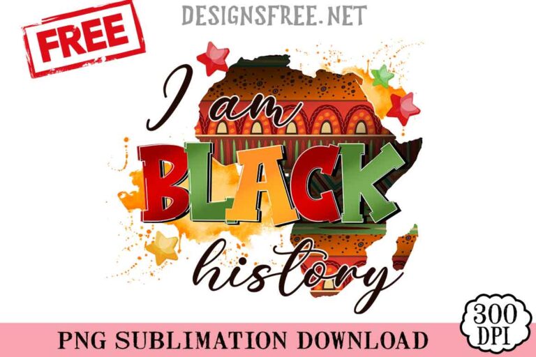 I-Am-Black-History-svg-png-free