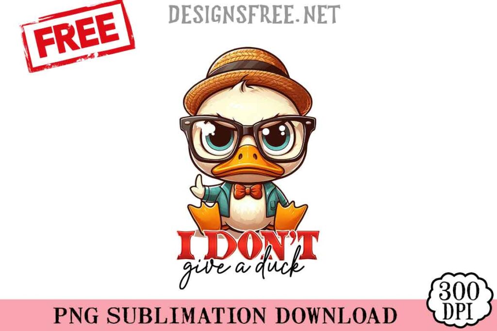 I-Don't-Give-A-Duck-svg-png-free