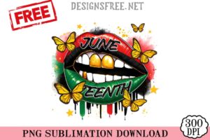 Juneteenth-Lip-svg-png-free