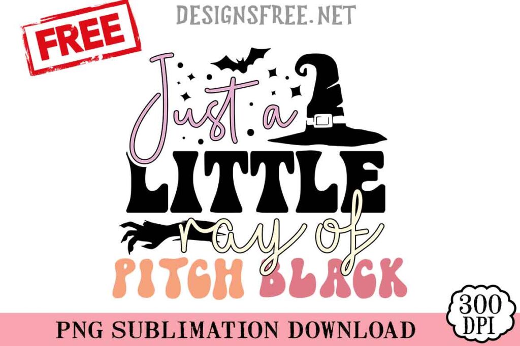 Just-A-Little-Ray-Of-Pitch-Black-svg-png-free