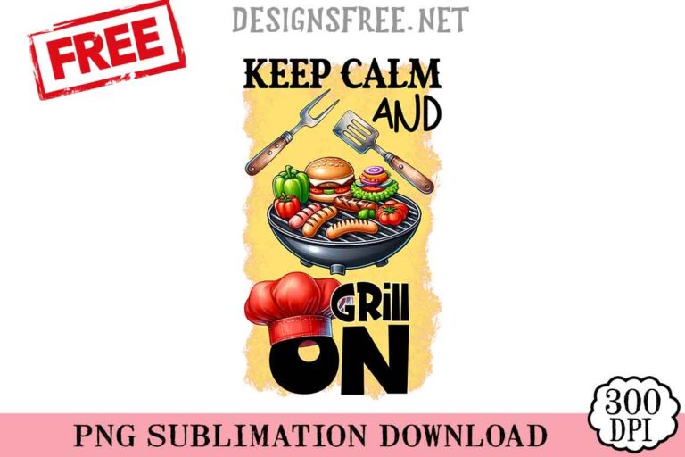 Keep-Calm-And-Grill-On-svg-png-free