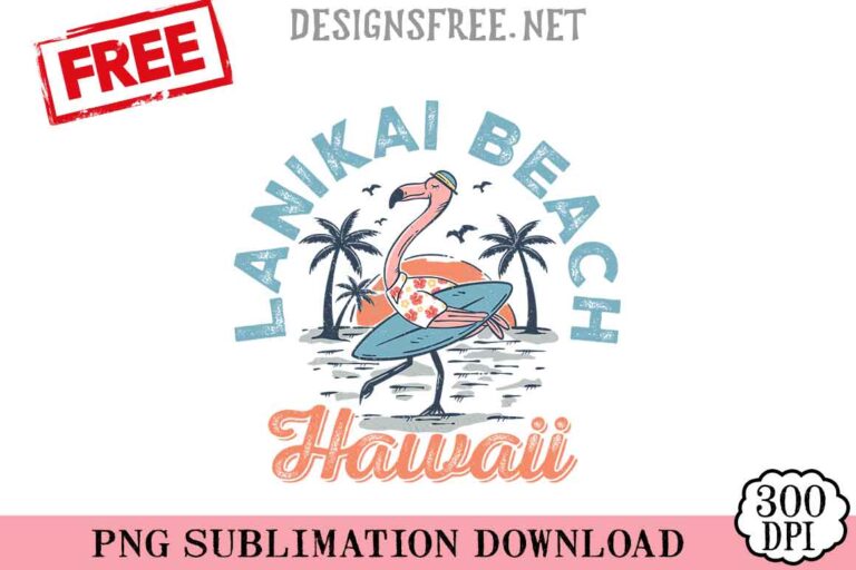 Lanika-beach-Hawaii-svg-png-free