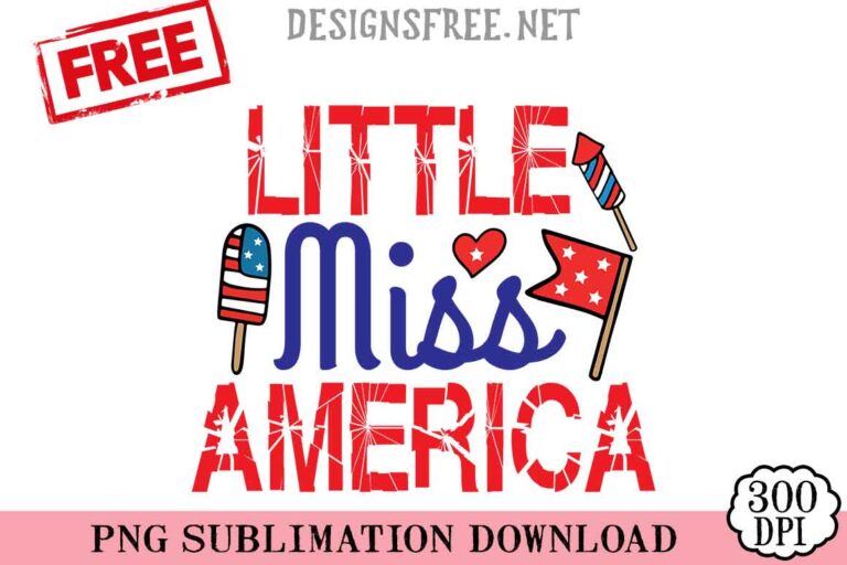 Little-Miss-America-svg-png-free