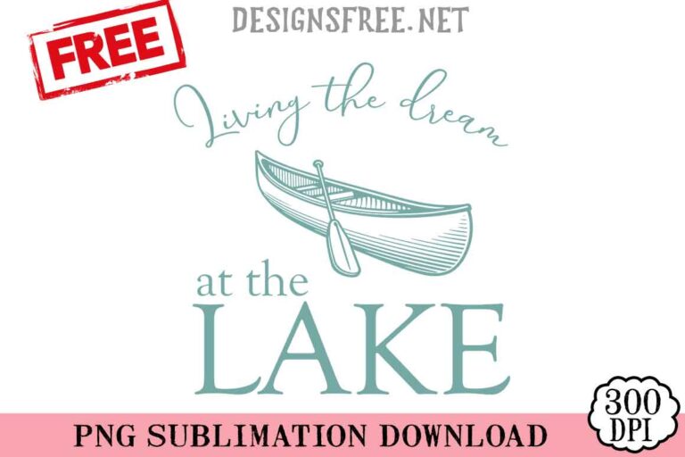 Living-The-Dream-At-The-Lake-svg-png-free