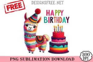 Llama-Happy-Birthday-svg-png-free