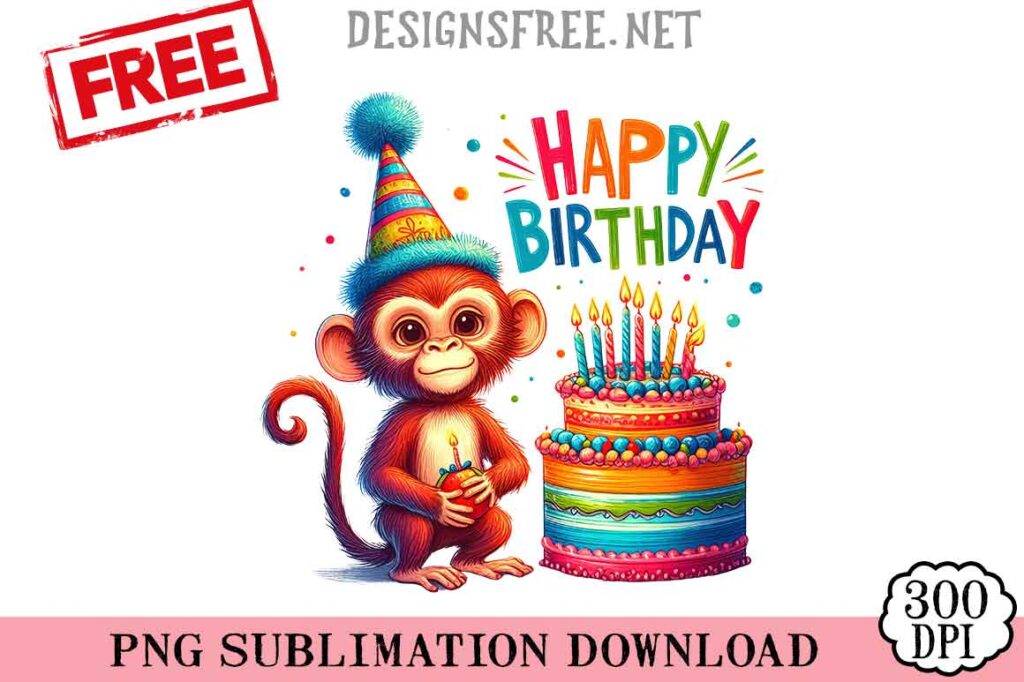Monkey-Happy-Birthday-svg-png-free