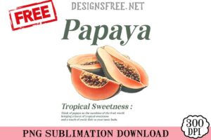 Papaya-Tropical-Sweet-svg-png-free