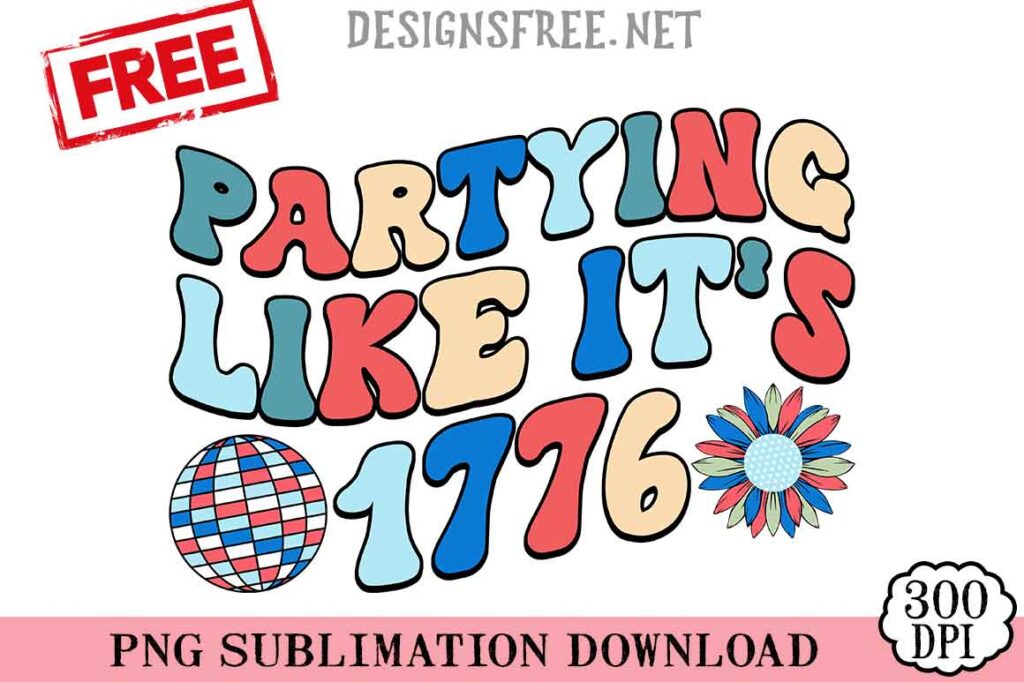 Partying-Like-Its-1776-svg-png-free