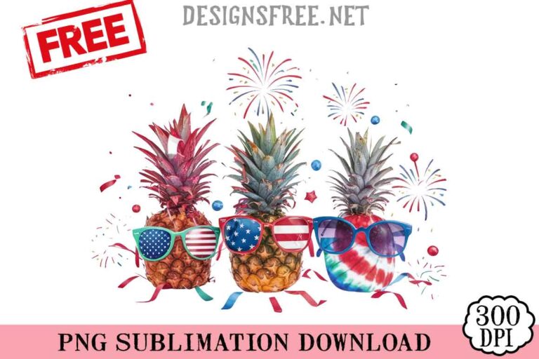 Patriotic-Pineapple-Sunglasses-svg-png-free