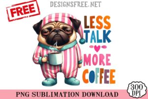 Pug-Less-Talk-svg-png-free