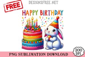 Rabbit-Happy-Birthday-svg-png-free