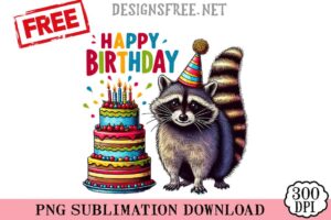 Raccoon-Happy-Birthday-svg-png-free