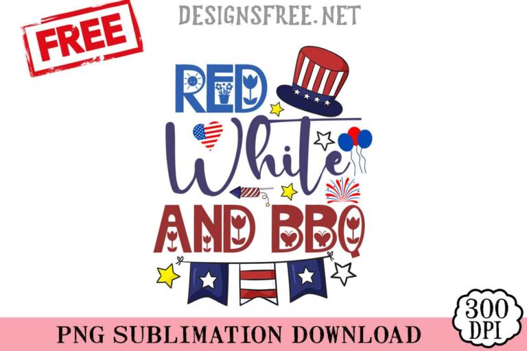 Red-White-And-Bbq-svg-png-free