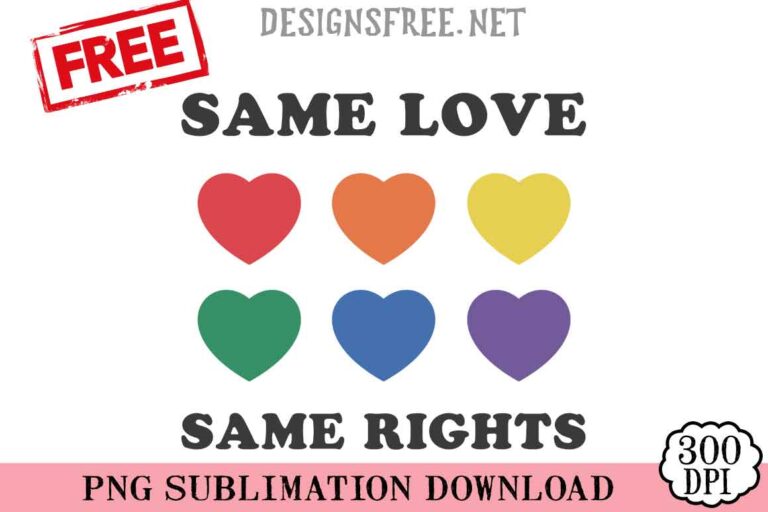 Same-Love-Same-Rights-svg-png-free