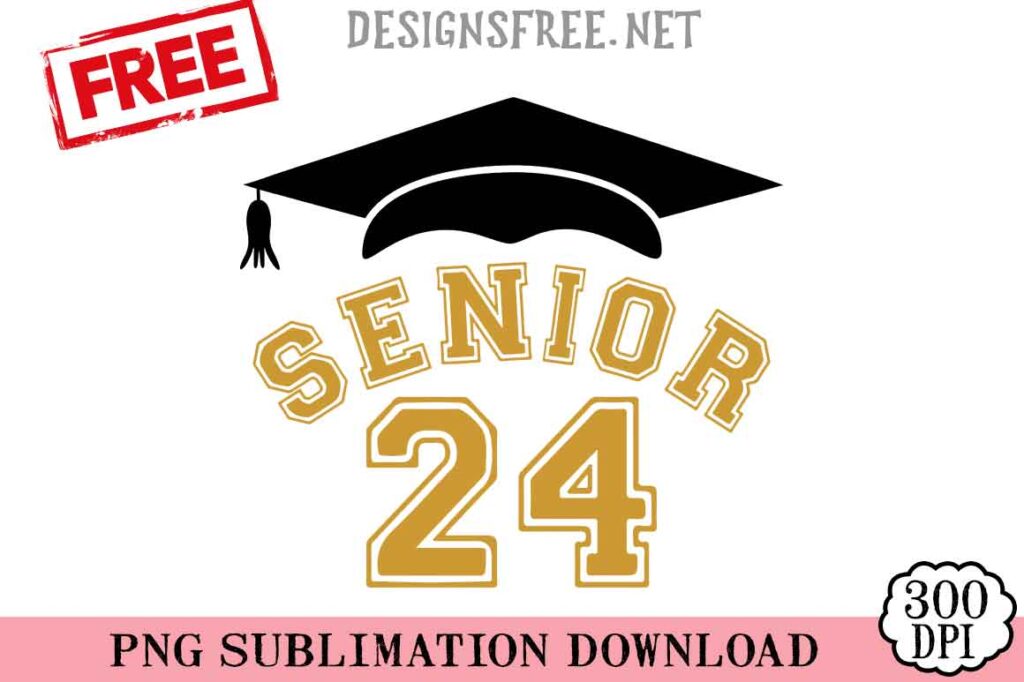 Senior 24 SVG PNG Free Cricut