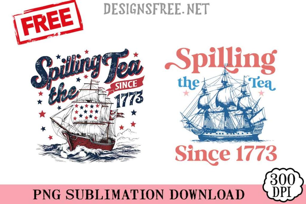 Spilling-Tea-Since-1773-svg-png-free