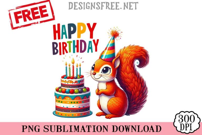 Squirrel-Happy-Birthday-svg-png-free