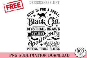 Stop-In-For-A-Spell-Black-Cat-svg-png-free