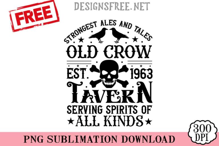 Strongest-Ales-And-Tales-Old-Crow-svg-png-free