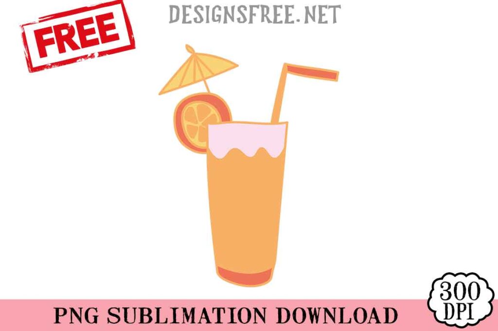 Summery-Cocktail-In-A-Glass-svg-png-free