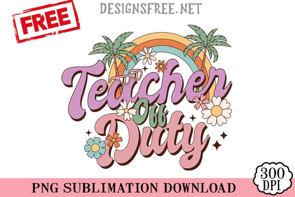 Teacher-Off-Duty-svg-png-free