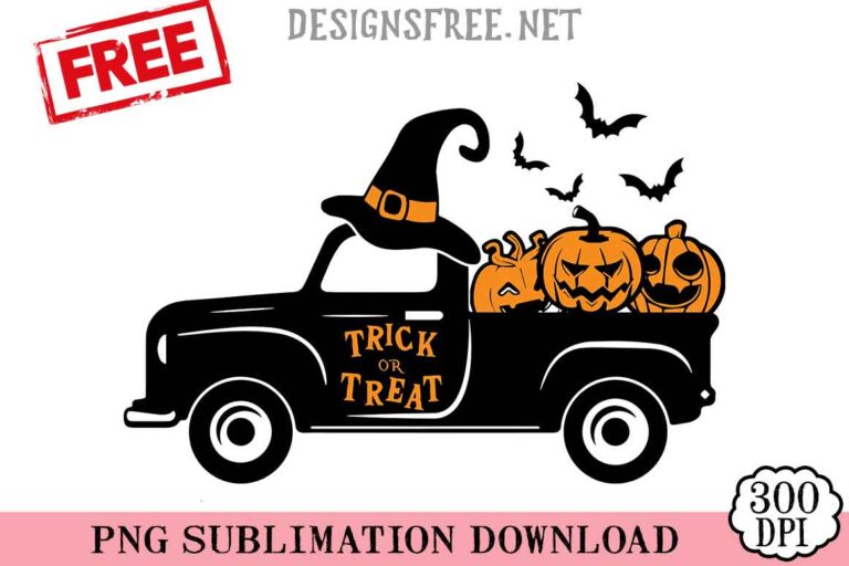 Trick-Or-Treat-Old-Truck-svg-png-free