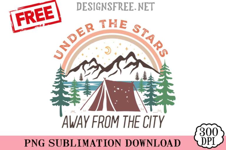 Under-The-Stars-Away-From-The-City-svg-png-free