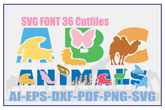 ABC-Animals-SVG-font-38-Bundles