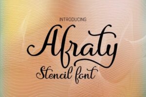 Afraty-Stencil-Fonts